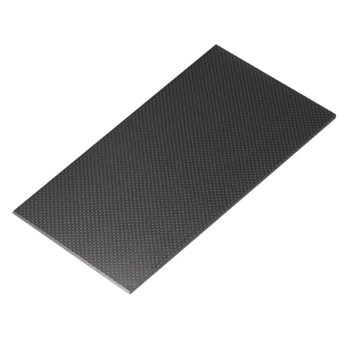 MECCANIXITY 3K Carbon Fiber Plate Panel Sheets, 100 x 250 x 4.5mm Carbon Fiber Board Plate Glossy Laminate Plain Weave Panel Sheets Flexible for RC Aircraft, Model Car, Auto Parts - size: 100 x 250 x 4.5mm/3.94 x 9.8 x 0.2 inches