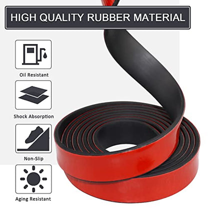 Adhesive Rubber Strips with Adhesive Backing Self Stick Neoprene Solid Rubber Sheets Rolls Strips for Gaskets Pads Seals Crafts Protection (1" Wide x 1/16" Thick x 10' Long) - size: " Wide x 1/16" Thick x 10' Long