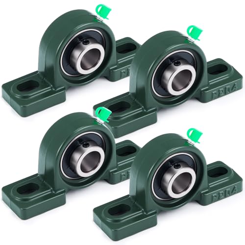 Gisafai 4 Pcs UCP204-12 Pillow Block Bearing with 3/4" Bore - style: UCP204-12
