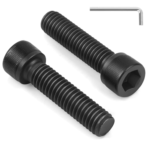50 PCS 1/4-20 x 1 Hex Socket Head Cap Screws Bolts, Allen Socket Drive, Black Oxide, 12.9 Grade Alloy Steel 1/4 inch Allen Bolt, Fully Machine Thread - color: Black, size: 1/4-20 x 1"