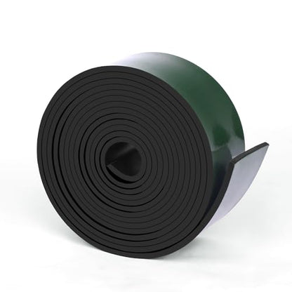 HooTown Adhesive Solid Rubber Strips, Self Neoprene Rubber Sheet Rolls Seal - size: 2”Wide x 120”Long, style: 1/8" Thick Adhesive