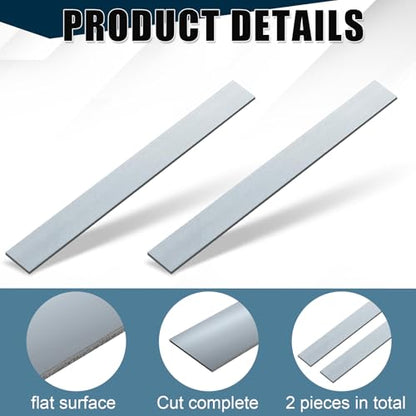 Yaocom 2 Pcs 304 Stainless Steel Flat Bar, 6" L,1-1/2" W,1/8" T - size: 6" L,1-1/2" W,1/8" T