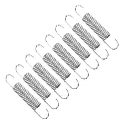 uxcell 8Pcs Stainless Steel Extension Spring w/Hook 1.5mmWD,12.5x78mm ODxL - size: 1.5mm Wire, 12.5mmx78mm(ODxL)