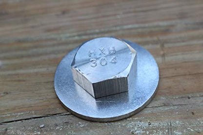 Bolt Dropper 3/8"-16 x 1 (25 Pack) Hex Head Bolt, 18-8 (304) Stainless Steel Corrosion Resistant Commercial Grade Bolts Versatile Choose Size - size: 3/8"-16 x 1"