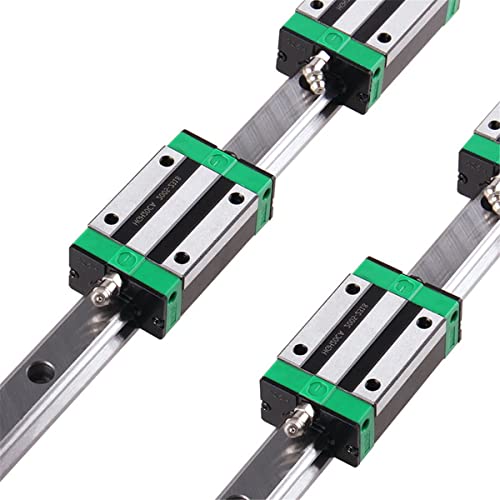 Linear Rail 2PCS HGR20 900mm Linear Guide Rail HGH20CA HGH20 Linear Slide Rail + 4PCS HGH20CA Carriage Slider Block CNC Kit for DIY CNC Routers Lathes Mills - size: 900mm, style: Green HGR20