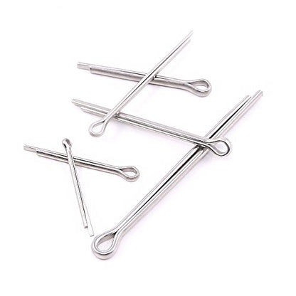 Glarks 90Pcs 304 Stainless Steel Cotter Pin Clip Key Fastner Fitting Assortment Kit