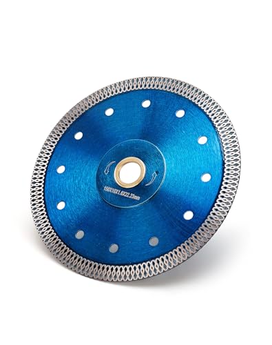 Ostek 6" Diamond Tile Blade,Super Thin Porcelain Cutting Blade for Granite Marble Ceramics Porcelain Tiles Cutting - size: 6"