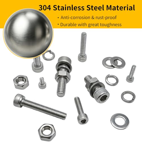 700PCS M3 M4 M5 M6 Screws Assortment Kit 304 Stainless Steel - size: Silver-700PCS M3-M6, style: Socket Head