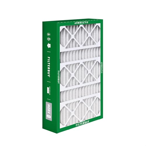Filterbuy 17x26x4 Air Filter MERV 8 Dust & Allergy Defense (2-Pack) - size: 17x26x4