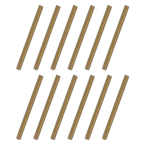 uxcell 12pcs Fully Threaded Rods 5/16x3-1/2 All Thread Studs Long Threaded Screw Carbon Steel for Furniture Garden Railing Mounting Assembly Fastening Frame Connection Colorful Zinc - size: 5/16x3-1/2"
