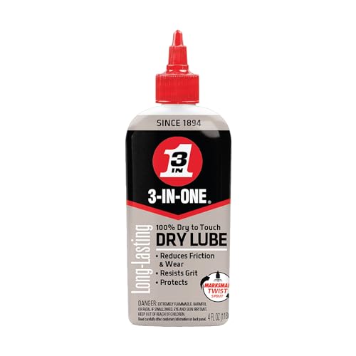 3-IN-ONE 100% Dry to Touch Dry Lube Drip Oil, 4 OZ