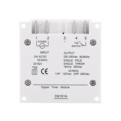 Programmable Relay Timer Switch, Digital Weekly Scheduling Control with Battery Backup Manual Override and LCD Display for Home HVAC White 1 Pack