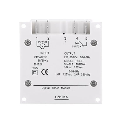 Programmable Relay Timer Switch, Digital Weekly Scheduling Control with Battery Backup Manual Override and LCD Display for Home HVAC White 1 Pack