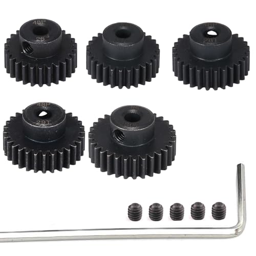 48P Hardened Steel Pinion Gear Set 26T 27T 28T 29T 30T, 3.175mm Bore - size: 26 27 28 29 30T