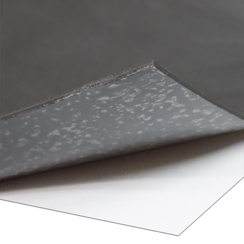 Exactly Rubber - Black Silicone Sheet with PSA Adhesive, 60A Durometer Rubber Mat, Gasket Material, -80 to 450°F Temperature Resistance, 350% Elongation Rubber Sheet, Made in The USA, 1/16 x 9" x 12" - size: 1/16 x 9 x 12