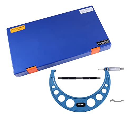 Accusize Outside Micrometer, 7-8in x 0.0001in, EG00-0008 - size: 7-8"