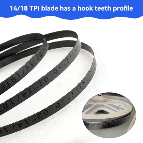 27 Inch Bandsaw Blades 14/18 TPI for DeWalt DCS377 DCS375 Sub-Compact Portable Band Saw, for Milwaukee Portable Band Saw Blade, 27'' x 1/2'' x 0.02'' 14/18TPI, 3 Pack - size: 27'' x 1/2'' x 0.02'', 14/18TPI, 3 Pack
