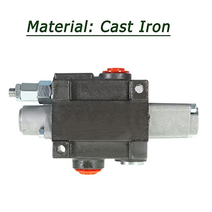1 Spool Hydraulic Directional Control Valve 13GPM 3600PSI BSPP Ports