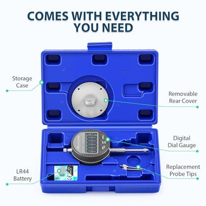 Digital Dial Indicator 1 inch | 0.00005" Resolution