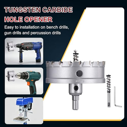 Tungsten Carbide Tipped Hole Saw 3-3/4 Inch 95mm Hole Cutter - size: 3-3/4 Inch (95mm)