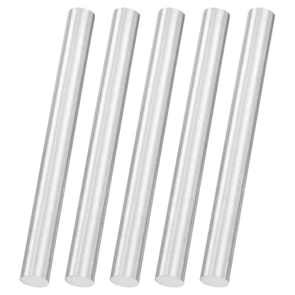 uxcell 5pcs 304 Stainless Steel Round Rods, 3/8" Dia x 4" Length Stainless Steel Metal Solid Shaft Rod Bar for Industry Use Metal Working Hobbies DIY Craft, Silver - size: 3/8" Dia x 4" Length