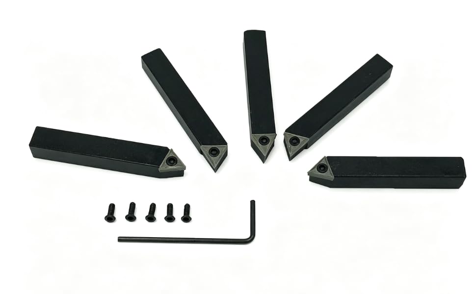 Mini Quick change tool post holder set +9pcs 3/8 boring bar+3/8" 5Pcs Indexable Carbide Inserts Turning Tool Bit Set