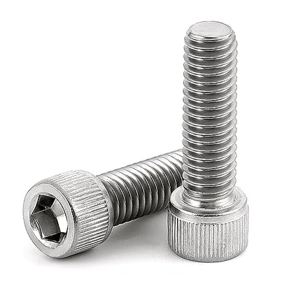 M5-0.8 x 16mm Socket Head Cap Screws, Stainless Steel 18-8 (304), Allen Socket Drive, Full Thread, Bright Finish, 50 PCS - size: M5 x 16mm