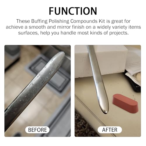SCOTTCHEN Buffing Polishing Cutting Compounds 7.4 Oz. Kit - Green Fine/White Medium/Brown Coarse - 3 PCS - size: 7.4 Oz. - Green Fine/White Medium/Brown Coarse