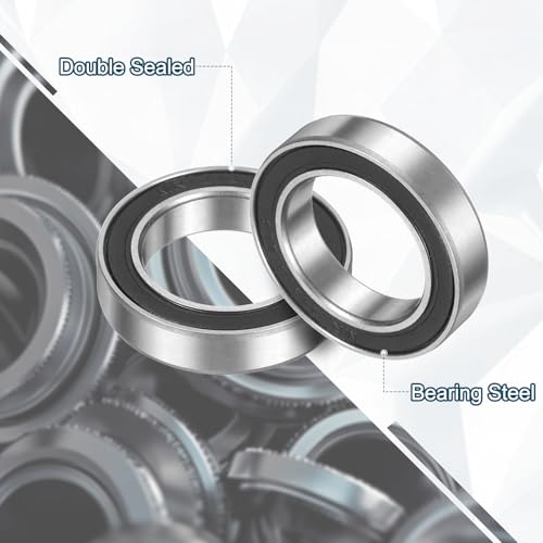 uxcell 4Pcs 24378-2RS Non-Standard Ball Bearings 24mm ID x37mm OD x8mm T - size: 24378-2RS