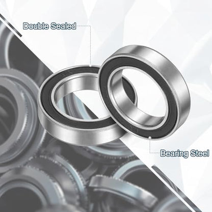 uxcell 4Pcs 24378-2RS Non-Standard Ball Bearings 24mm ID x37mm OD x8mm T - size: 24378-2RS