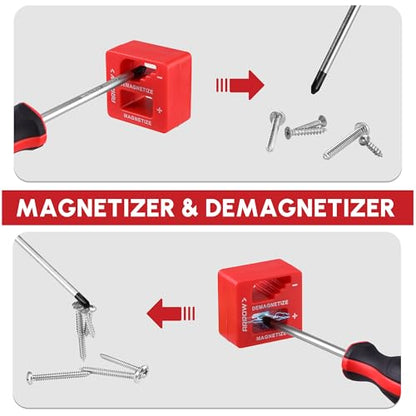 ARROW 7-Piece Magnetic Screwdriver and Magnetizer/Demagnetizer Set