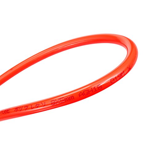 uxcell Pneumatic Air Tubing, 8mm ODx5mm ID 5 Meter 16ft PU Polyurethane Air Compressor Tube Hose Pipe Orange - color: Orange, size: 8mmX5mm