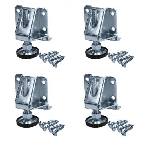 Rok 4 Pack Extra Heavy-Duty Floor Leveler, 2200 lb Total Capacity Adjustable Furniture Leveling Leg, ROKFLHD