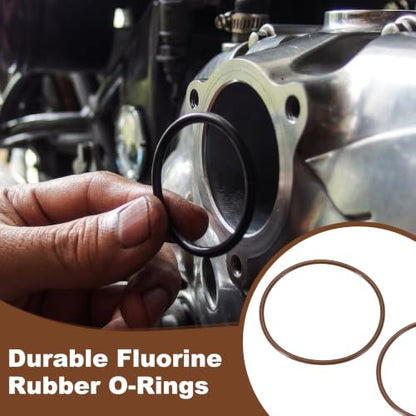 Fluorine Rubber O-Rings 3-3/8" OD, 3-1/8" ID, 1/8" Width 2PCS - size: 3-3/8" OD, 3-1/8" ID, 1/8" Width