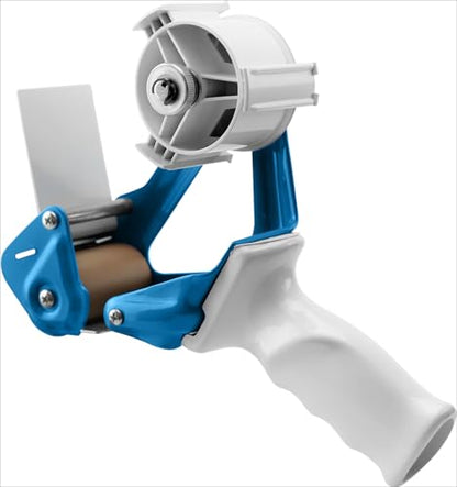 TAPEWELL Heavy Duty Metal Frame Packing Tape Dispenser Gun, 2 inch, Blue - color: Blue, size: 2 Inch