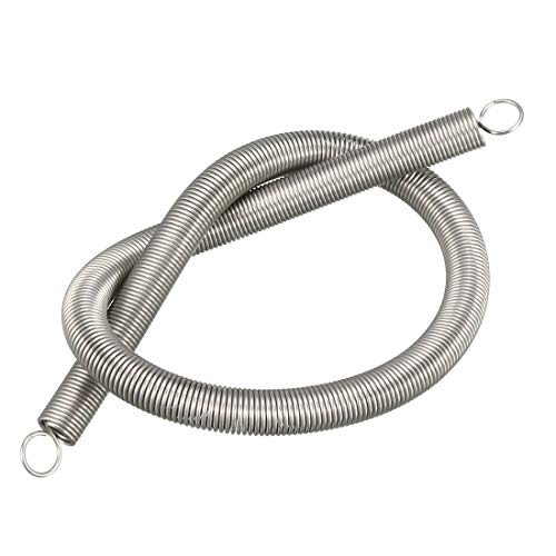 uxcell Extended Tension Spring Wire Diameter 0.031", OD 0.31", Free Length 11.81" Stainless Steel Small Dual Hook Tension Spring for Machinery Construction Industrial - size: 0.031"x0.31"x11.81"