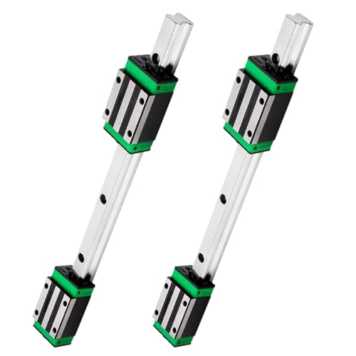 HGR20 Linear Guide Rail Kit - 2 Pcs 2000mm Rails + 4 Pcs HGH20CA Bearing Blocks High Precision, Anti-Rust for 3D Printers, CNC Routers, Lathes & DIY Automated Machines - size: 2000mm