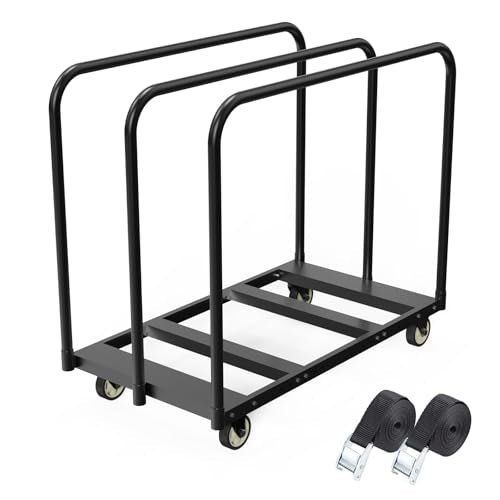 24In Width Folding Table Cart,3 Pole for Separating Area,6 Table Capacity - size: 24In