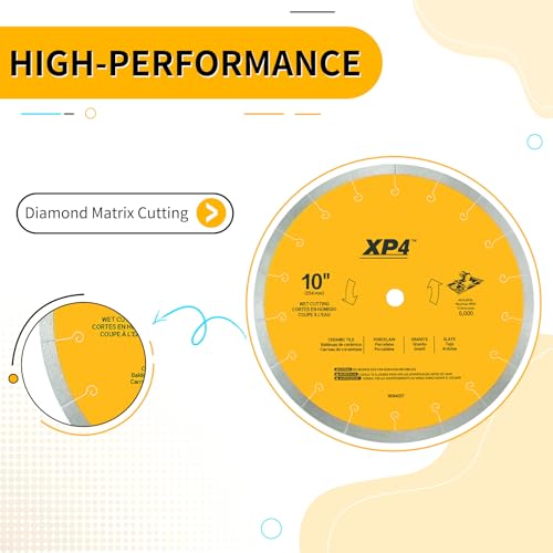10in Diamond Saw Blade for Tile, Replace for Dewalt DW4764 Diamond Blade - style: 10IN,Diamond Saw Blade