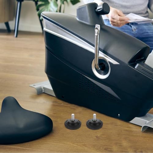 Furniture Leveling Feet Adjustable Anti-Slip Pads M8 M10 Screw-in for Treadmill Exercise Bike Sofa Table Chair Cabinet Stability and Noise Reduction 2 Pack