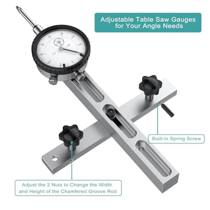 HDLNKAK Table Saw Dial Indicator Gauge, 0-1"/0.001" Dial Indicator - color: Table Saw Dial Indicator Gauge