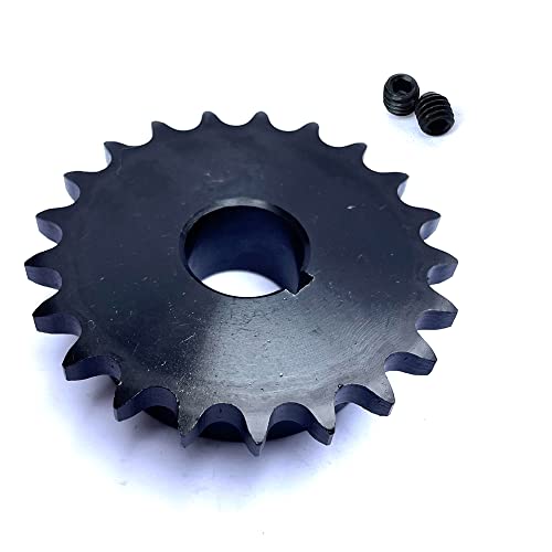 #40 Roller Chain Sprocket B Type 1" Bore Rust Prevention Hardened 21 Tooth - size: 1" Bore 21 Tooth, style: Apply #40 Roller Chain