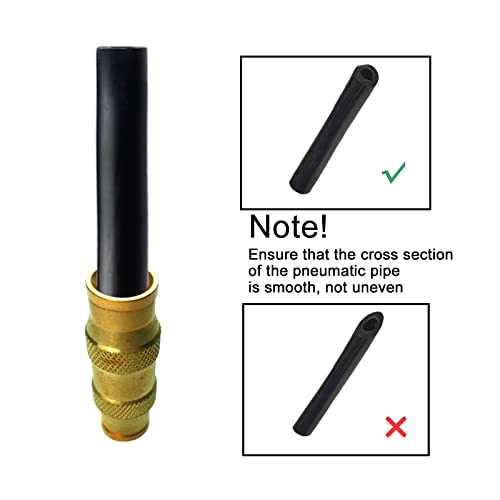 1/4" Tube OD Push-to-Connect Pneumatic Fittings Set - DOT Air Brake Line Fittings, 5pcs Air Hose Quick Connect Fittings - color: DOT Air Fittings Union, size: 1/4 Inch