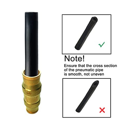 1/4" Tube OD Push-to-Connect Pneumatic Fittings Set - DOT Air Brake Line Fittings, 5pcs Air Hose Quick Connect Fittings - color: DOT Air Fittings Union, size: 1/4 Inch