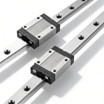 MGN15 Linear Rail 60mm 2.36" 4PCS MGN15 Miniature Linear Motion Slide Rail + 4PCS MGN15H 15mm Linear Sliding Bearing Carriage Block Black for 3D Printer and CNC Machine - size: L: 60mm / 2.36 inch, style: MGN15 Rail + H Block
