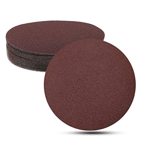Biaungdo 7-Inch Sandpapers Sand Discs, 80 Grit, 30 Pcs - style: 30 Pcs 7 Inch 80 Grit