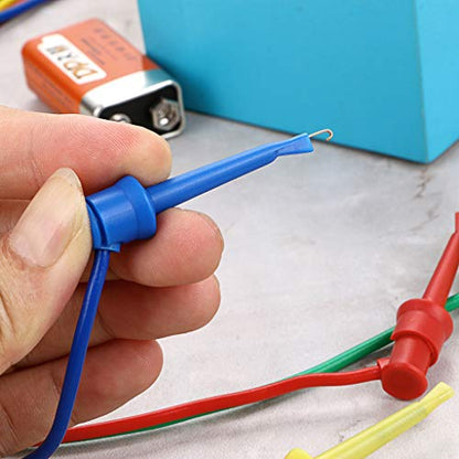 Sumnacon 39 Inch Multimeter Test Lead Set - 5 Pcs Stackable Banana Plug to Test Hook Wire Cable Kit with Protective, Flexible Wire Leads for Electrical Testing 500V/5A - size: 3.3 ft