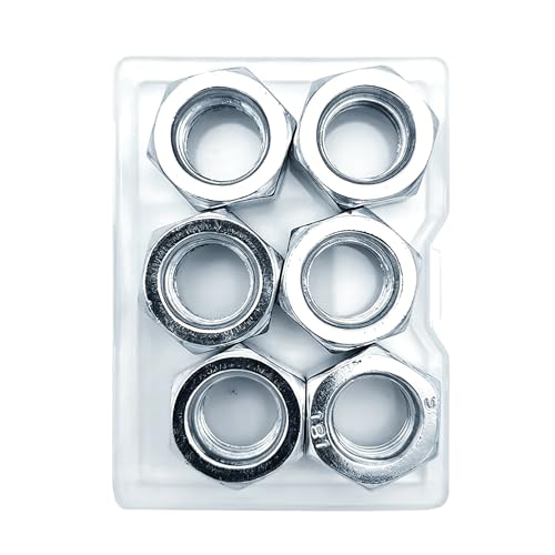 M14 6pcs Hex Nuts,M14 Galvanized Metric Hardware Nuts Sets - size: M14(6pcs)