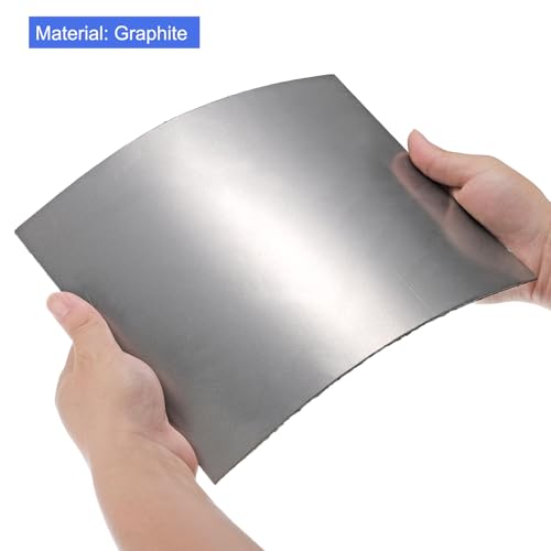 PATIKIL Flexible Graphite Foil Graphite Gasket Sheet 250x200x1mm - size: 250x200x1mm