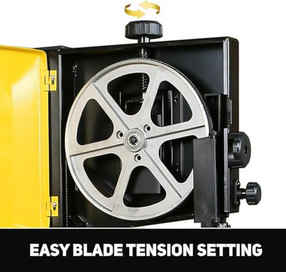 WOODSKIL 9-Inch Band Saw, 3-Amp Benchtop Bandsaw, 2500 FPM Blade Speed - size: 9 inch